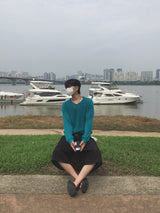Lenny Summer Linen V-neck Knitwear 4C