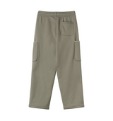 stitch cargo sweat pants - grey         