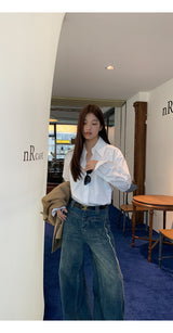 a modern white clean shirt