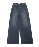 STITCH LINE WIDE DENIM PT DARK NAVY