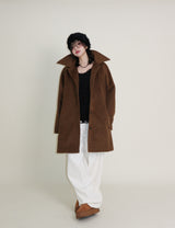 バルマカンシングルアルパカハーフコート (Wool Coat/Winter Coat)