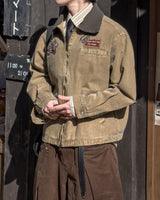 Woven Patch Pigment Work Jacket
