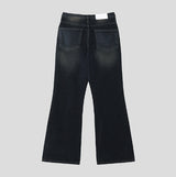 Fracture Bootcut Brushed Denim Pants