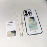 silver drop white flower bookmark