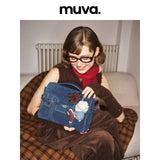muva. Solid‑Color Multi‑Wear Cowhide‑Velvet Backpack, Premium‑Feel British‑Style Mini Document‑Style Purse, New Arrival Jan 9