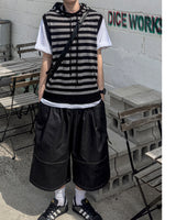 Circular Belt Stitch Cargo Bermuda