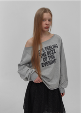 [MADE] Ritz Boat Neck Printed Long Sleeve Tee