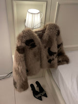 Vintage Leopard Fur Jacket