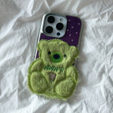 SUN CASE PATCH COZY BEAR GREEN (GLOSSY SILVER)