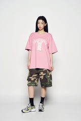 25SS ブラーエイリアンショートスリーブTシャツ ライトピンク