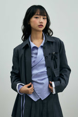 MILD CROP BLAZER / CHARCOAL