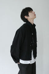 buckle neck field jacket