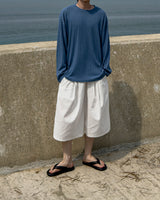 Rok Linen Pintuck Bermuda Pants