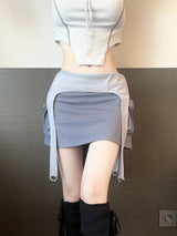 1207. Suspender strap cargo mini sk (2color)