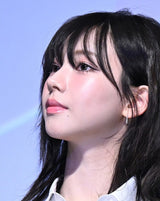 Glam Oval Hoop Stone Setting One-Touch 925 Silver Earring E037-04H (Worn by Aespa's Karina, Heize, Apink's Hayoung, Han Seung-yeon)
