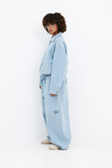 DSXBS NEW SUPER WIDE HEAVY COTTON PANTS LIGHT BLUE