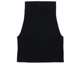 High neck sleeveless top [BLACK]