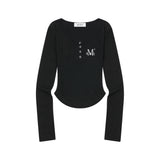 ANIV Uネックスリムフィット長袖Tシャツ(3Color)
