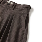 Herringbone pleat pants / Maroon