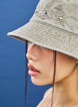 Black Gem Bucket Hat (khaki)