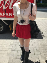 Natural Days Linen Mini Skirt