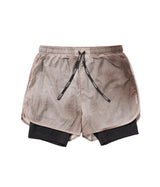 ゼロシェル タイダイ 2イン1 パンツ (Brown)