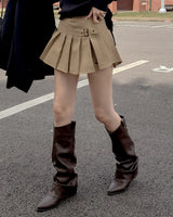Leit buckle skort