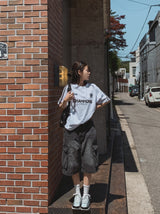 ペダビンテージウォッシングハーフカーゴパンツ