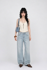 HIGH-WAISTED RELAXED WIDE-LEG JEANS (4COLORS!)