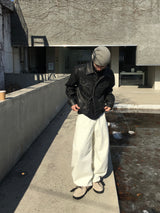 PL Washed Trucker Leather Jacket 2C