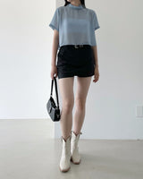Leka see through tie blouse