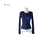 Kable Slim Button Round Cardigan