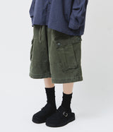 Washed Cargo Bermuda Pants (4color)