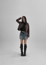 [B-DENIM] VINTAGE MINI SKIRT 038