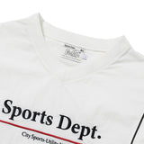 Sports Dept Logo Piping Nylon Pullover - White