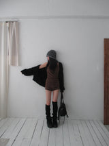 winter knit hoodie