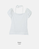 #ハノレイヤードリブ半袖Tシャツ + ローズタイセット (3color)