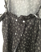 Back button chiffon one-piece (1color)