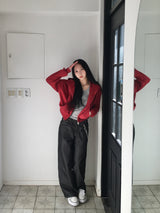リブノンフェードストレートパンツ (2c)