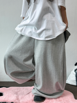 🤍 FLUFF🤍 KOREAN / S-XL 🤍 ベーシックバルーンジョガーワイドロングパンツ🤍 - 2 COLORS