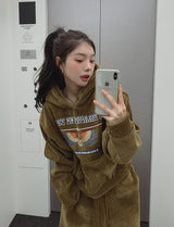 [Mink Brushed] Trust Velvet コーデュロイ クロップフード