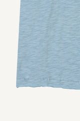 Slub rib layered T-shirt