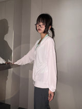 Antale Sheer Oversized Hooded Zip-Up 4color