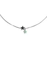 Snake chain] mint daisy ☆ necklace