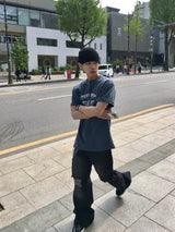 アイル ダメージ フレアデニムパンツ2C