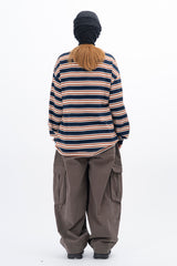 メリストライプロングスリーブTシャツ