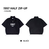 1997 スケート 1/2 ハーフ ジップアップ T シャツ