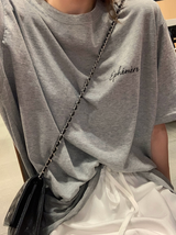 リア メール レタリング ショート スリーブ Tシャツ / 3カラー