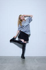eureka Tie-Dye T-Shirt-Smoke Black