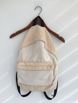 vintage two-tone backpack